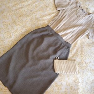 Dove Grey Pencil Skirt Career Professional Dove grey